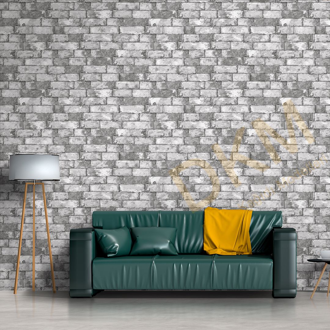 Duka Blume DK.30442-2 Tuğla Desenli Duvar Kağıdı 10m² - Görsel 3