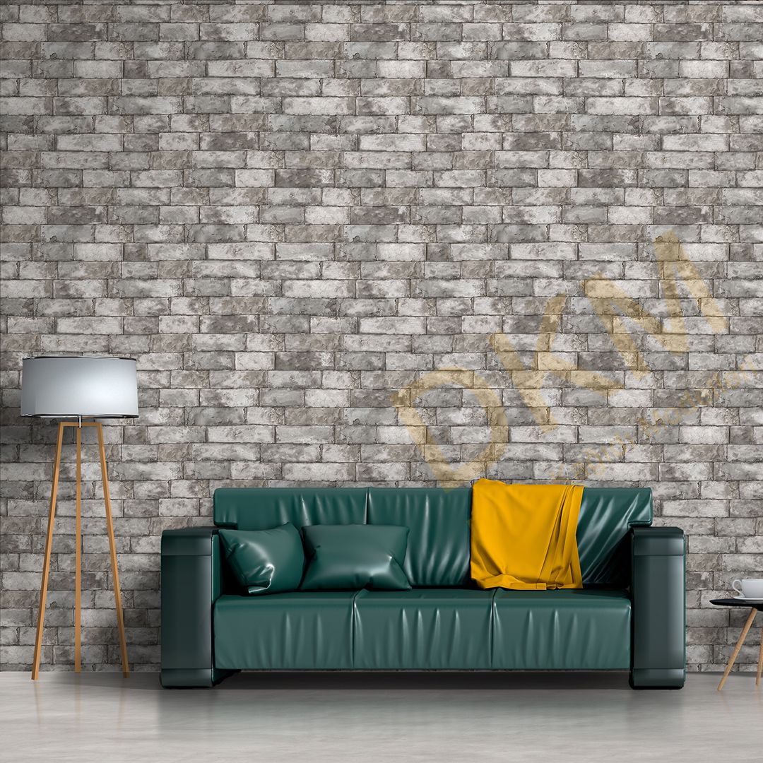 Duka Blume DK.30442-3 Tuğla Desenli Duvar Kağıdı 10m² - Görsel 3