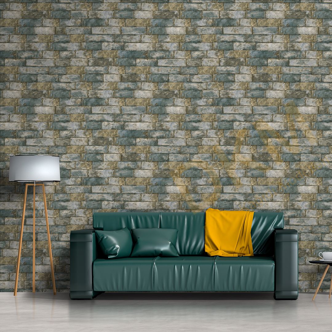 Duka Blume DK.30442-5 Tuğla Desenli Duvar Kağıdı 10m² - Görsel 3