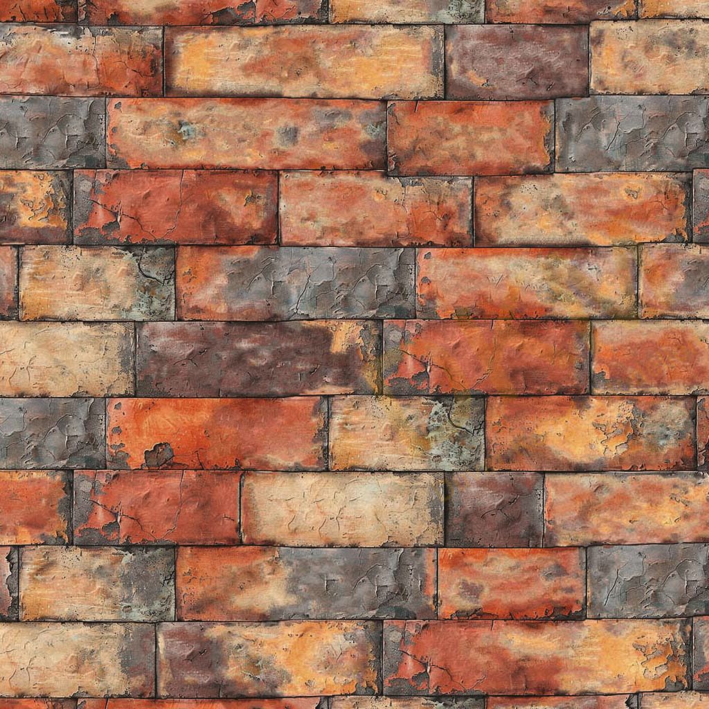 Duka Blume DK.30442-6 Tuğla Desenli Duvar Kağıdı 10m² - Görsel 2