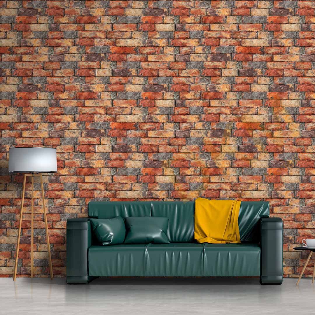 Duka Blume DK.30442-6 Tuğla Desenli Duvar Kağıdı 10m² - Görsel 3