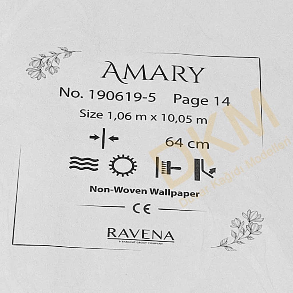 Ravena Amary 190619-5 Yaprak Duvar Kağıdı 10m² - Görsel 3