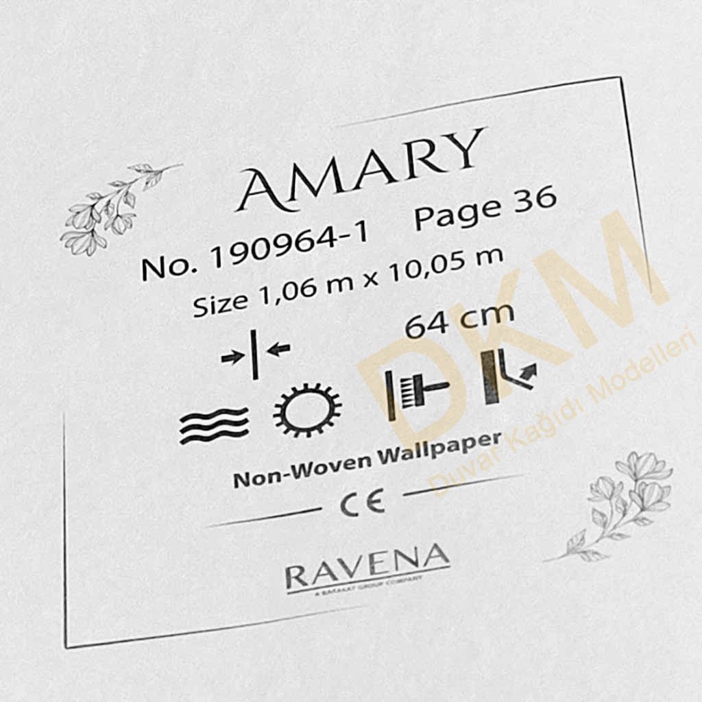 Ravena Amary 190964-1 Orta damask Duvar Kağıdı 10m² - Görsel 3