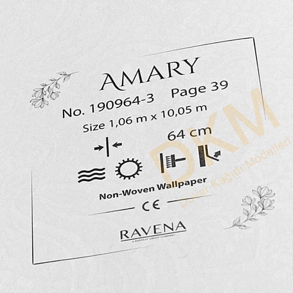 Ravena Amary 190964-3 Orta damask Duvar Kağıdı 10m² - Görsel 3