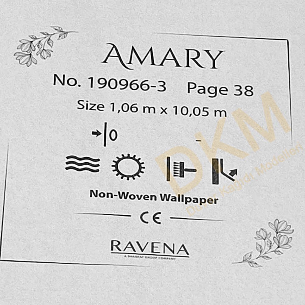 Ravena Amary 190966-3 Tek renk alacalı Duvar Kağıdı 10m² - Görsel 3