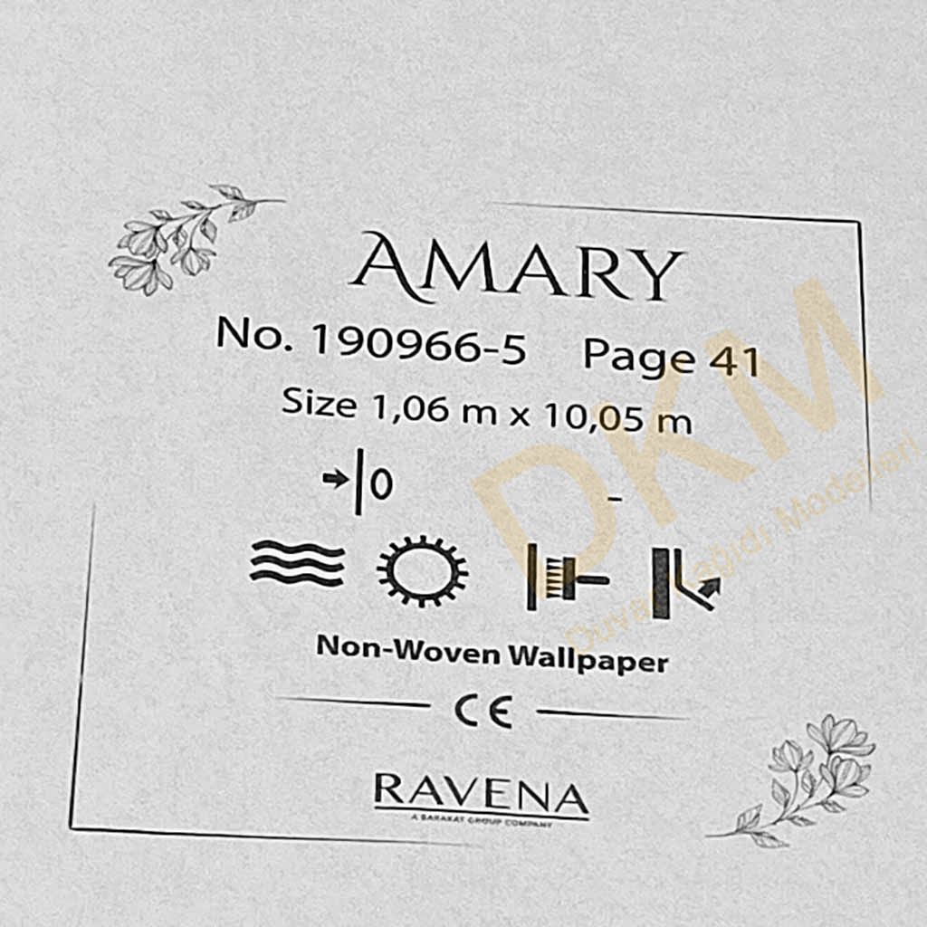 Ravena Amary 190966-5 Tek renk alacalı Duvar Kağıdı 10m² - Görsel 3