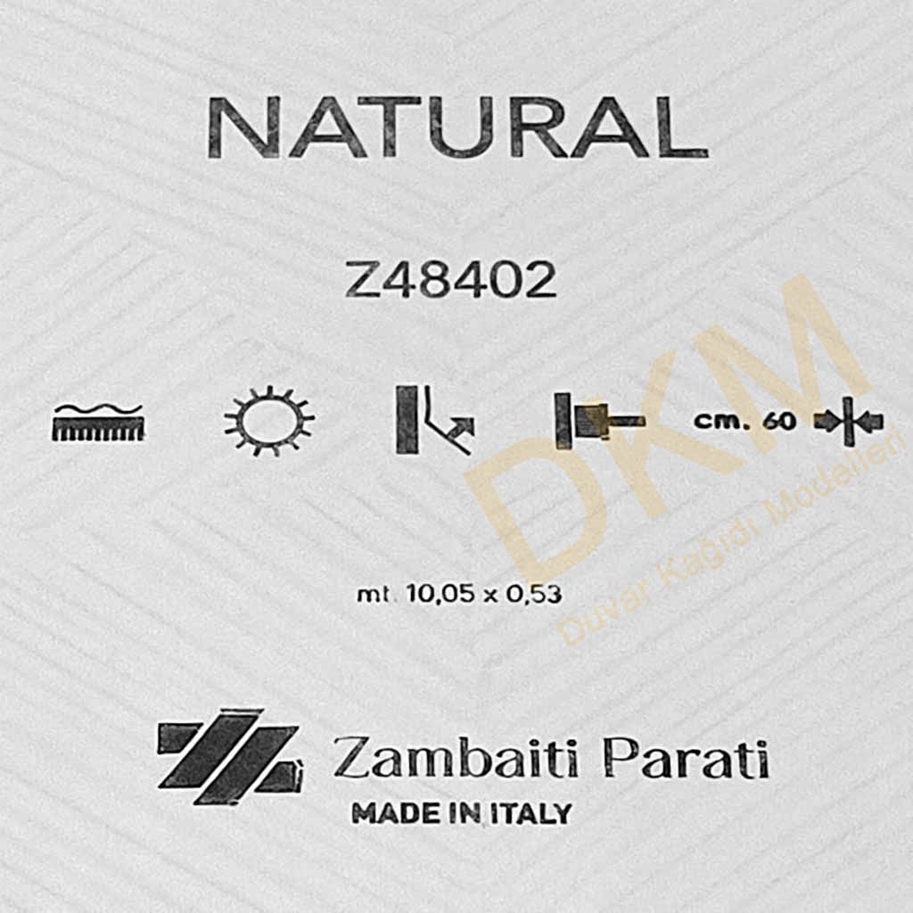 Zambaiti Parati Geometrik şekiller Natural-1 Duvar Kağıdı 5m² - Görsel 3