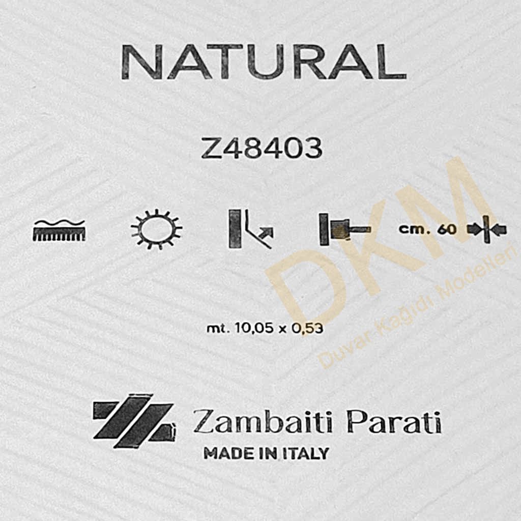 Zambaiti Parati Geometrik şekiller Natural-1 Duvar Kağıdı 5m² - Görsel 3
