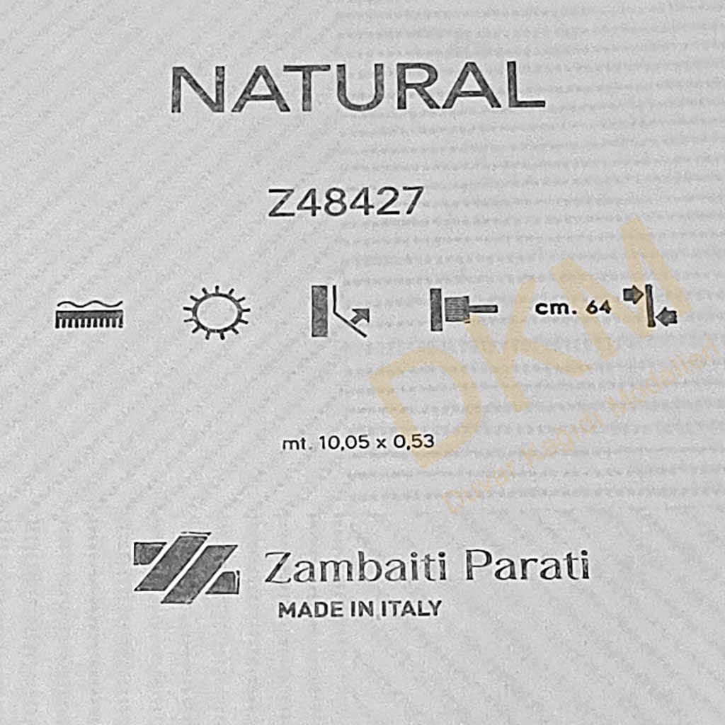 Zambaiti Parati Geometrik şekiller Natural-5 Duvar Kağıdı 5m² - Görsel 3