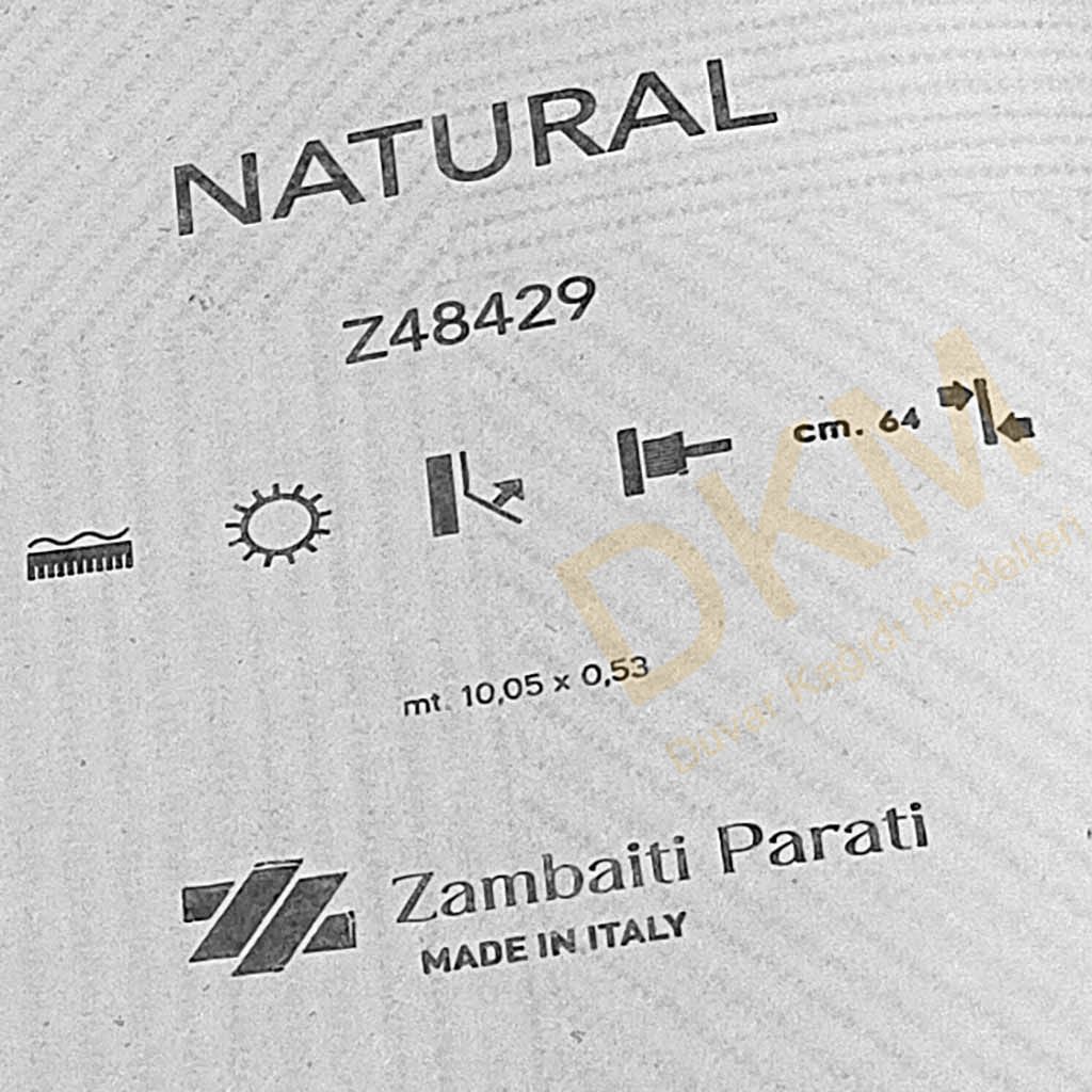Zambaiti Parati Geometrik şekiller Natural-5 Duvar Kağıdı 5m² - Görsel 3