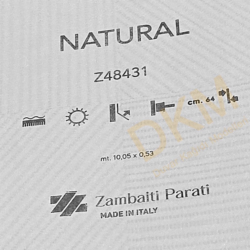 Zambaiti Parati Geometrik şekiller Natural-5 Duvar Kağıdı 5m² - Görsel 3