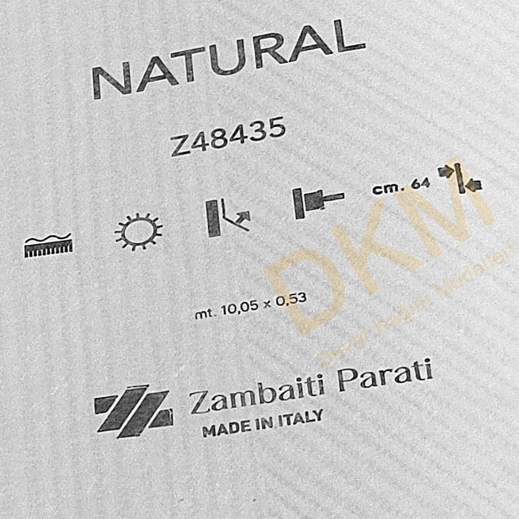 Zambaiti Parati Geometrik şekiller Natural-5 Duvar Kağıdı 5m² - Görsel 3