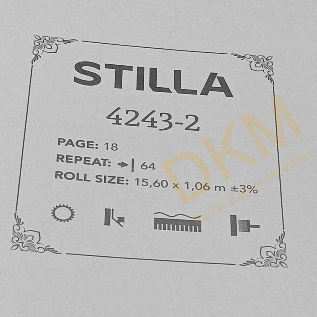 GmzWall Stilla 4243-2 Eskitme kumaş Duvar Kağıdı 16m² - Görsel 3