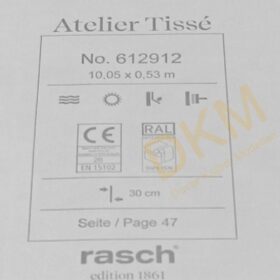 Rasch Atelier Tisse 6129-91 Blush 612912 Çiçek 5m² - Görsel 3