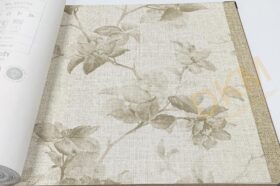 Rasch Atelier Tisse 6129-92 Linen Camel 612929 Çiçek 5m²