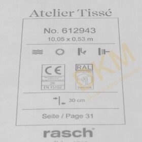 Rasch Atelier Tisse 6129-94 Denim 612943 Çiçek 5m² - Görsel 3