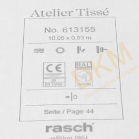 Rasch Atelier Tisse 6131-15 Silk 613155 Zigzag 5m² - Görsel 3