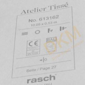 Rasch Atelier Tisse 6131-16 Cotton 613162 Zigzag 5m² - Görsel 3