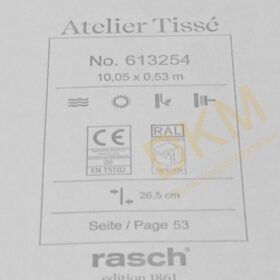 Rasch Atelier Tisse 6132-25 Camel 613254 Deri 5m² - Görsel 3