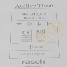 Rasch Atelier Tisse 6133-33 Camel 613339 Eskitme damask 5m² - Görsel 3