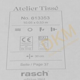 Rasch Atelier Tisse 6133-35 Silk 613353 Eskitme damask 5m² - Görsel 3
