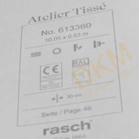 Rasch Atelier Tisse 6133-36 Silk 613360 Eskitme damask 5m² - Görsel 3
