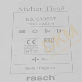 Rasch Atelier Tisse 6136-66 Silk 613667 Zigzag 5m² - Görsel 3