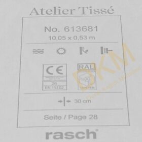 Rasch Atelier Tisse 6136-68 Cotton 613681 Zigzag 5m² - Görsel 3