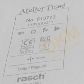 Rasch Atelier Tisse 6137-77 Cotton 613773 Zigzag 5m² - Görsel 3