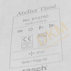 Rasch Atelier Tisse 6137-78 Silk 613780 Zigzag 5m² - Görsel 3