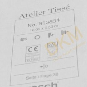 Rasch Atelier Tisse 613-83 Cotton 613834 Düz kumaş 5m² - Görsel 3