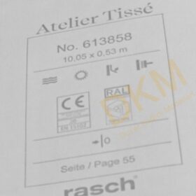 Rasch Atelier Tisse 613-85 Camel 613858 Düz kumaş 5m² - Görsel 3