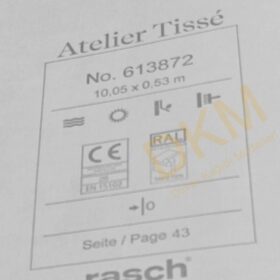 Rasch Atelier Tisse 613-87 Silk 613872 Düz kumaş 5m² - Görsel 3