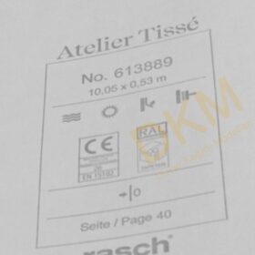 Rasch Atelier Tisse 613-88 Silk 613889 Düz kumaş 5m² - Görsel 3
