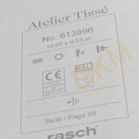 Rasch Atelier Tisse 613-89 Camel 613896 Düz kumaş 5m² - Görsel 3