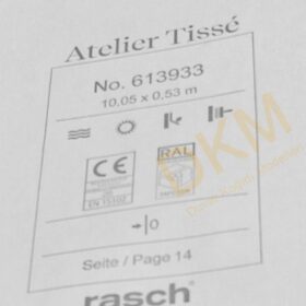 Rasch Atelier Tisse 613-93 Laurel 613933 Düz kumaş 5m² - Görsel 3
