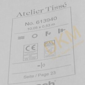 Rasch Atelier Tisse 613-94 Cotton 613940 Düz kumaş 5m² - Görsel 3