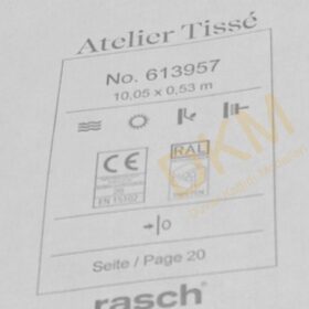 Rasch Atelier Tisse 613-95 Laurel 613957 Düz kumaş 5m² - Görsel 3