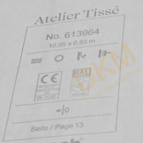 Rasch Atelier Tisse 613-96 Laurel 613964 Düz kumaş 5m² - Görsel 3