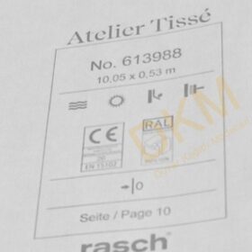 Rasch Atelier Tisse 613-98 Linen 613988 Düz kumaş 5m² - Görsel 3