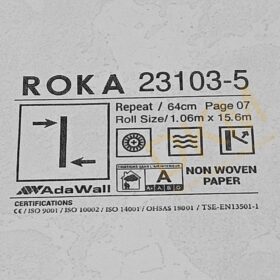 AdaWall RoKa 23103-5 Damarlı parlak Duvar Kağıdı 16m² - Görsel 3