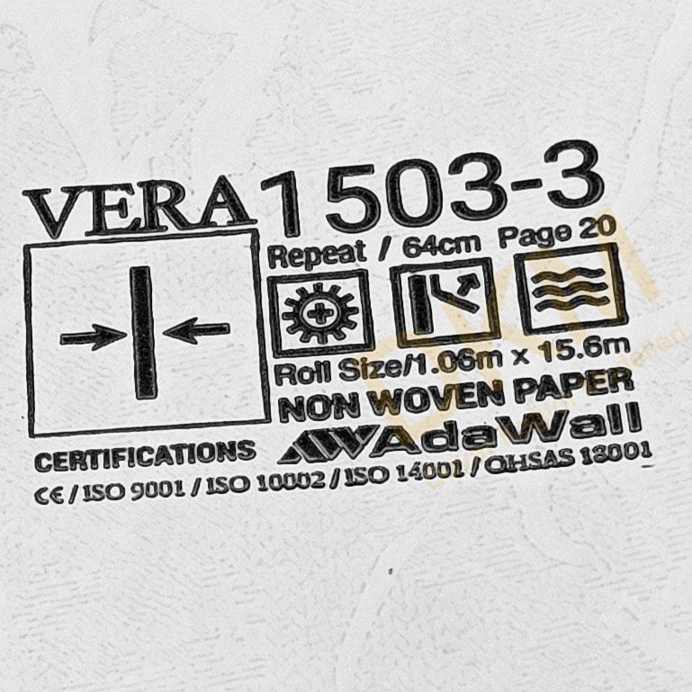 AdaWall Vera 1503-3 Damarlı parlak Duvar Kağıdı 16m² - Görsel 3