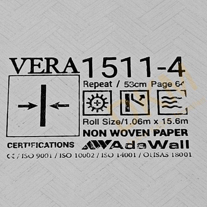 AdaWall Vera 1511-4 Zigzag Duvar Kağıdı 16m² - Görsel 3