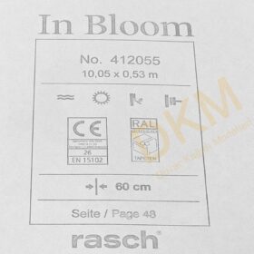 Rasch In Bloom 4120-55 412055 Orta damask Duvar Kağıdı 5m² - Görsel 3
