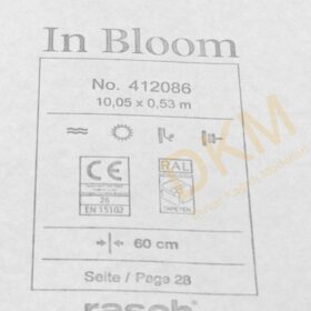 Rasch In Bloom 4120-86 412086 Orta damask Duvar Kağıdı 5m² - Görsel 3