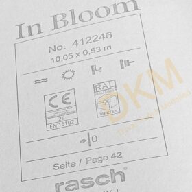 Rasch In Bloom 4122-46 412246 Eskitme kumaş Duvar Kağıdı 5m² - Görsel 3