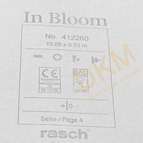 Rasch In Bloom 4122-60 412260 Eskitme kumaş Duvar Kağıdı 5m² - Görsel 3
