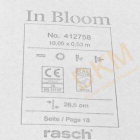Rasch In Bloom 4127-58 412758 Geometrik şekiller Duvar Kağıdı 5m² - Görsel 3