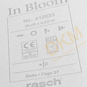 Rasch In Bloom 412-833 412833 Düz kumaş Duvar Kağıdı 5m² - Görsel 3