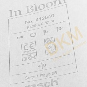 Rasch In Bloom 412-840 412840 Düz kumaş Duvar Kağıdı 5m² - Görsel 3